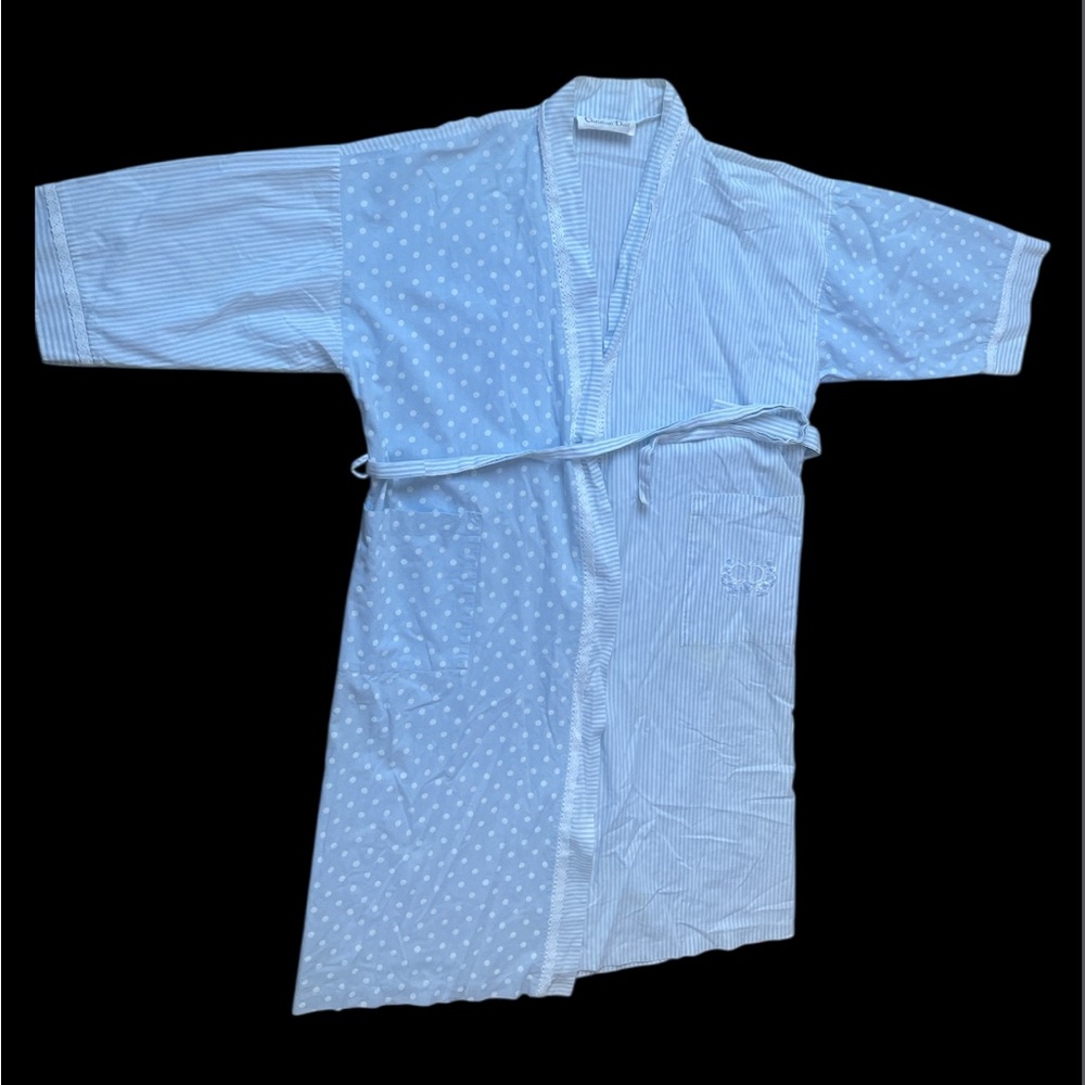 Dior Light Blue Striped Women’s Robe